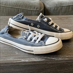 Women’s Navy Blue Canvas Sneakers